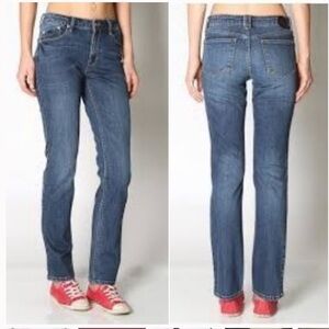 RES Denim Straight Lacer Mid Rise Jeans Size 24